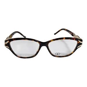 GIANNI PO WOMEN'S EYEGLASSES GP 12 ITALIAN DESIGN 53/18 135 BROWN TORTOISE DEMO